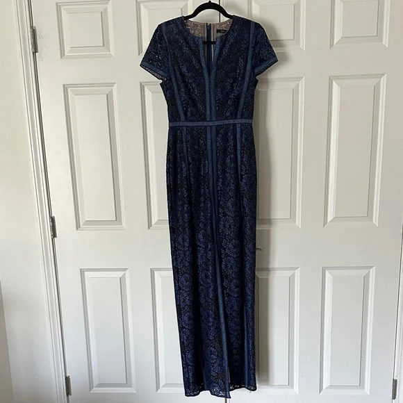 BCBGMaxAzria Cailean Midnight Blue Lace Dress - Picture 2 of 15